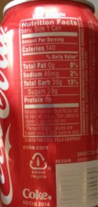 Fig. E - 12-ounce Coke label